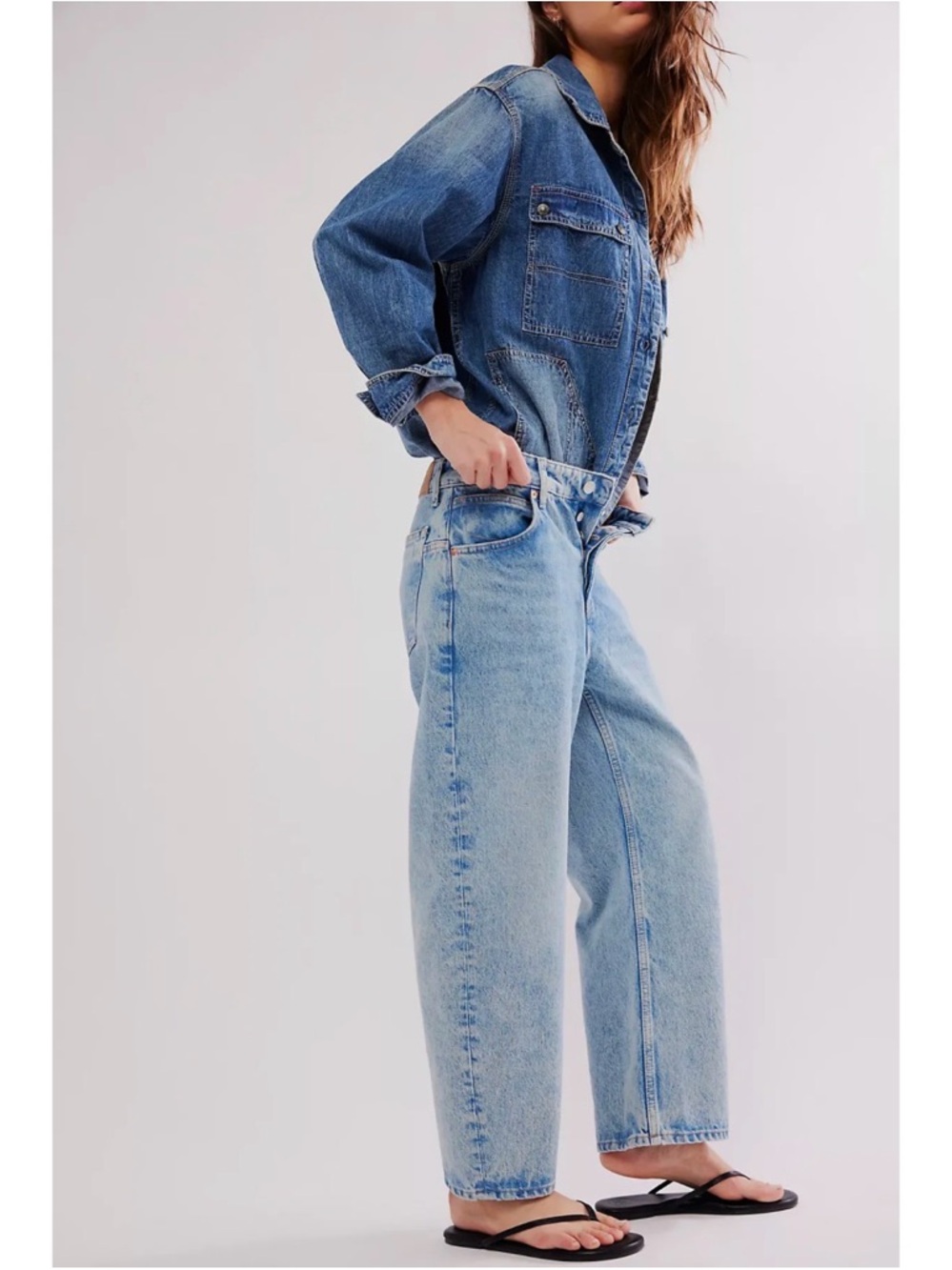 We The Free Light Wash Boyfriend Jeans - Picture 4 of 10